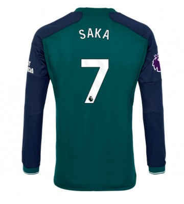 Arsenal Bukayo Saka #7 Replica Third Stadium Shirt 2023-24 Long Sleeve